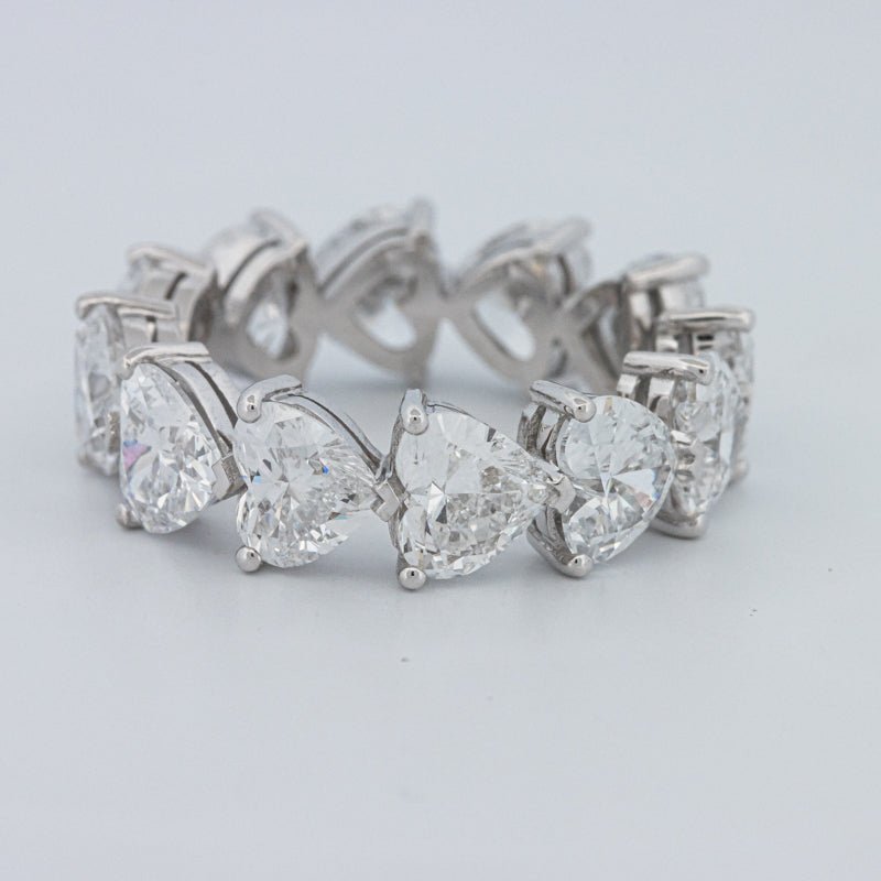 6.60 CT Full Heart Eternity Ring (LG) - ZIZOV DIAMONDS