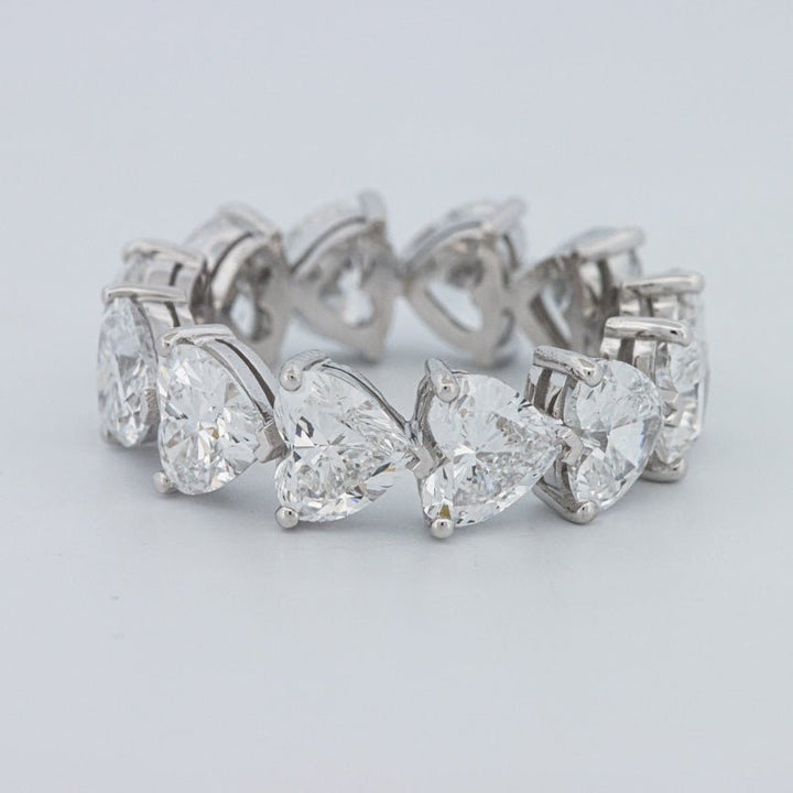 6.60 CT Full Heart Eternity Ring (LG) - ZIZOV DIAMONDS