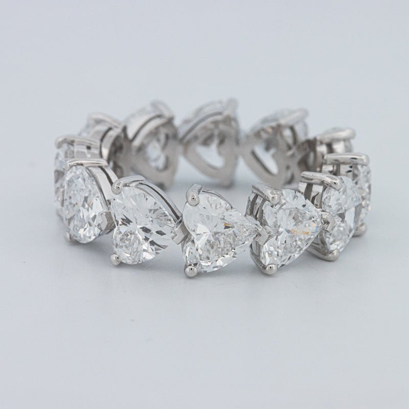 6.60 CT Full Heart Eternity Ring (LG) - ZIZOV DIAMONDS