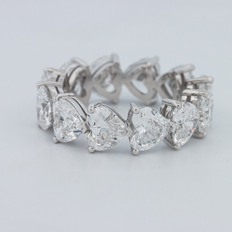 6.60 CT Full Heart Eternity Ring (LG) - ZIZOV DIAMONDS
