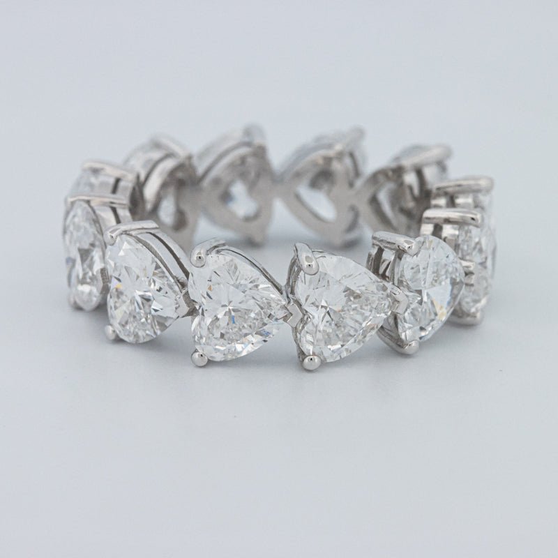 6.60 CT Full Heart Eternity Ring (LG) - ZIZOV DIAMONDS