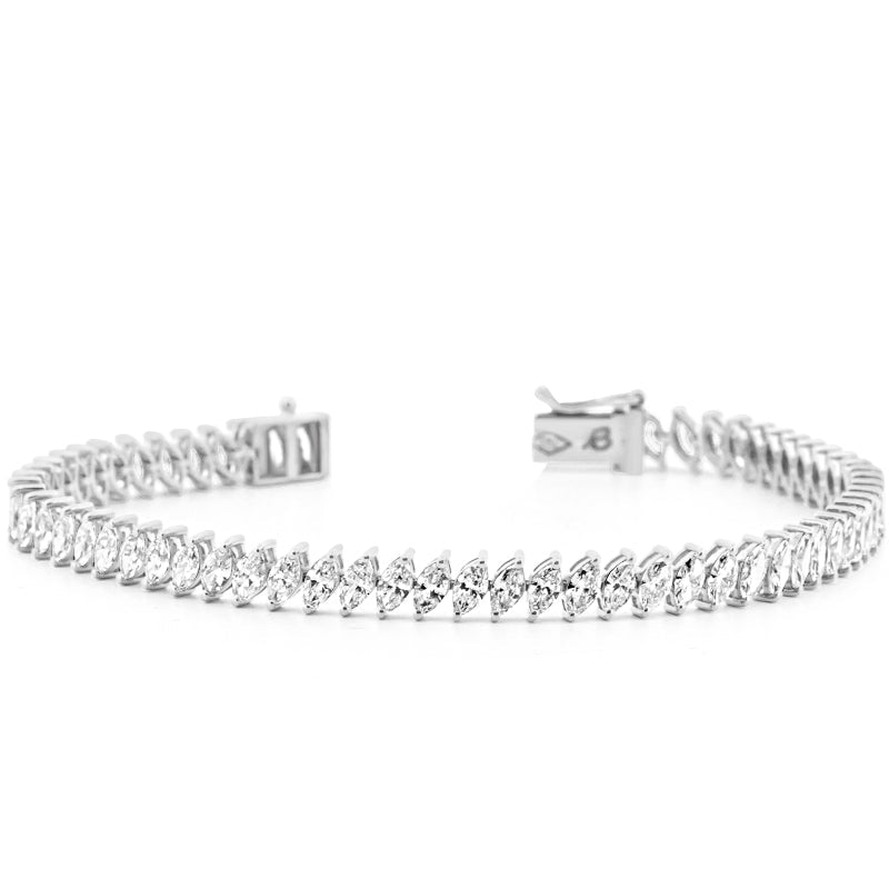 7 CT Marquise Cut Tennis Bracelet (LG) - ZIZOV DIAMONDS