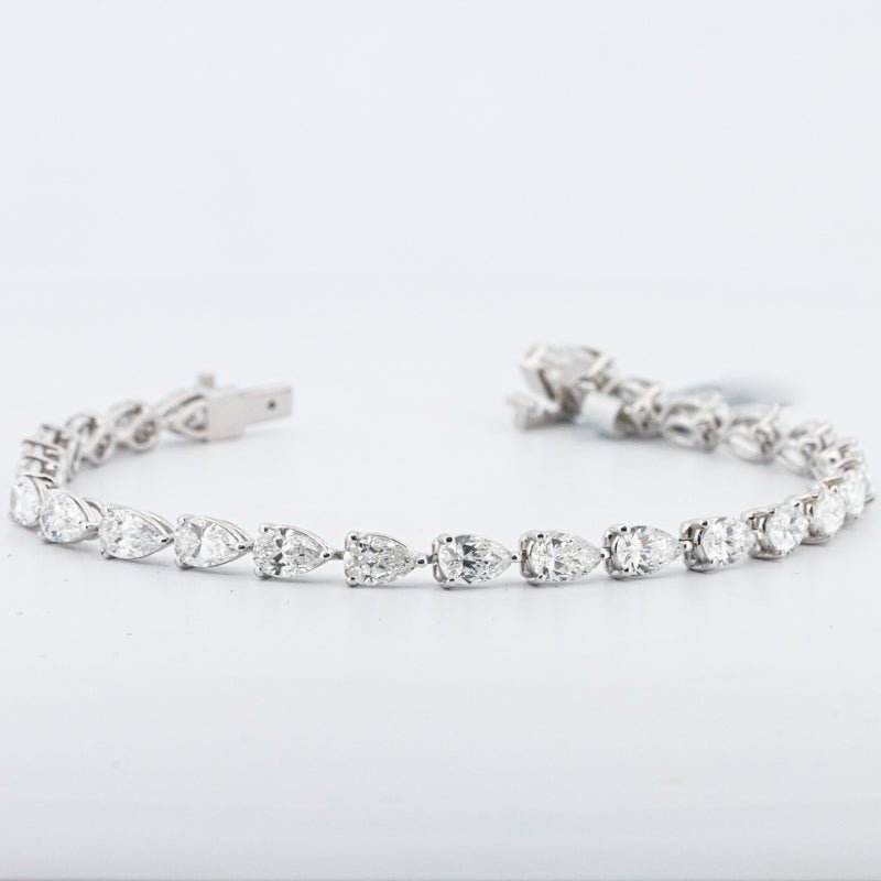 7 CT Pear - Shape Tennis Bracelet (LG) - ZIZOV DIAMONDS