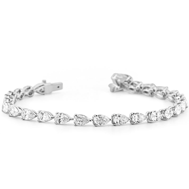7 CT Pear - Shape Tennis Bracelet (LG) - ZIZOV DIAMONDS