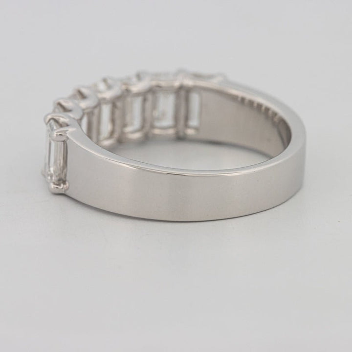 7 Half Emerald Floating Eternity Ring (LG) - ZIZOV DIAMONDS