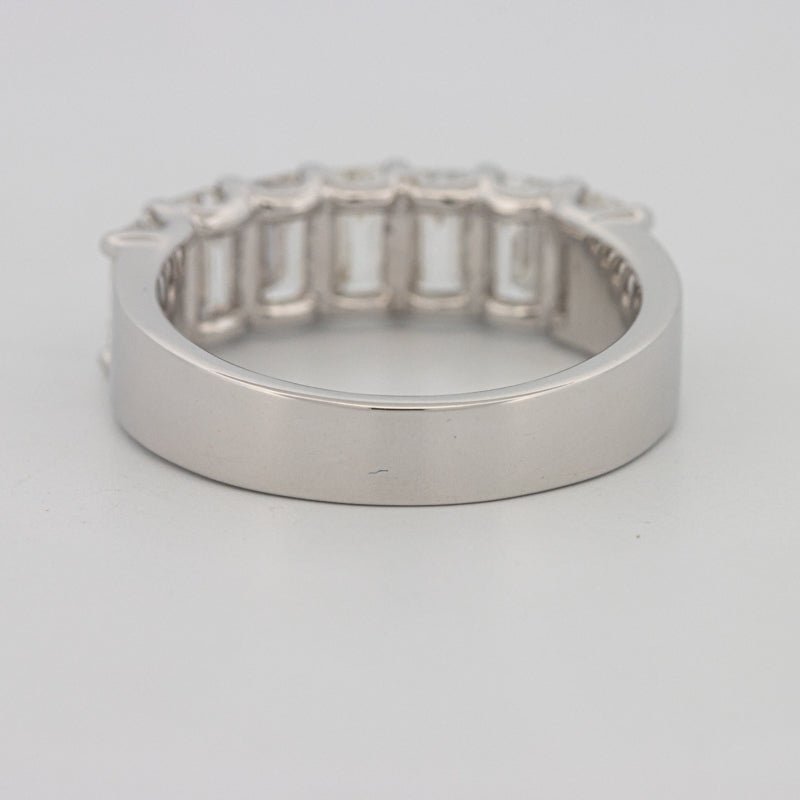 7 Half Emerald Floating Eternity Ring (LG) - ZIZOV DIAMONDS