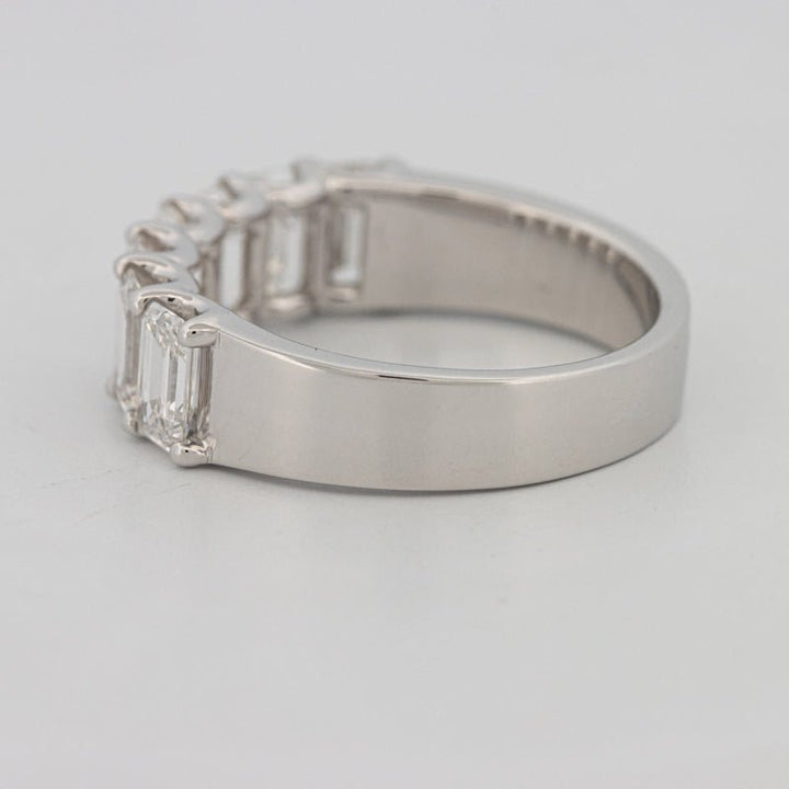 7 Half Emerald Floating Eternity Ring (LG) - ZIZOV DIAMONDS