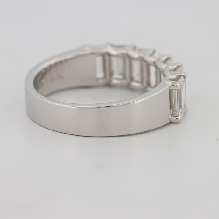 7 Half Emerald Floating Eternity Ring (LG) - ZIZOV DIAMONDS