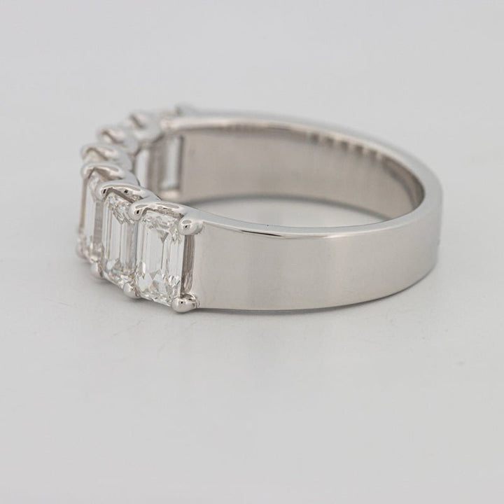 7 Half Emerald Floating Eternity Ring (LG) - ZIZOV DIAMONDS