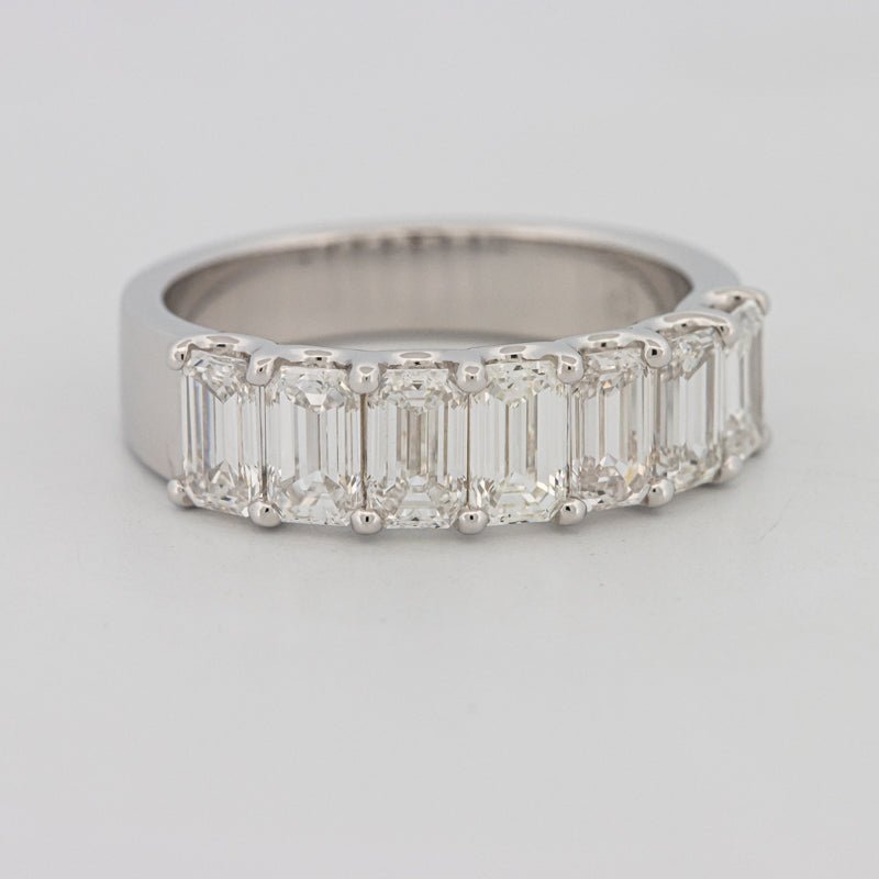 7 Half Emerald Floating Eternity Ring (LG) - ZIZOV DIAMONDS