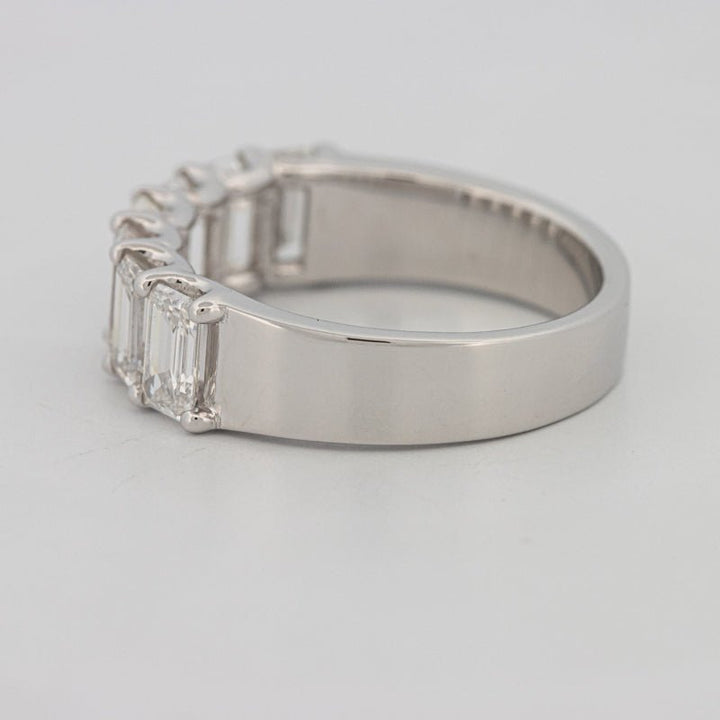 7 Half Emerald Floating Eternity Ring (LG) - ZIZOV DIAMONDS