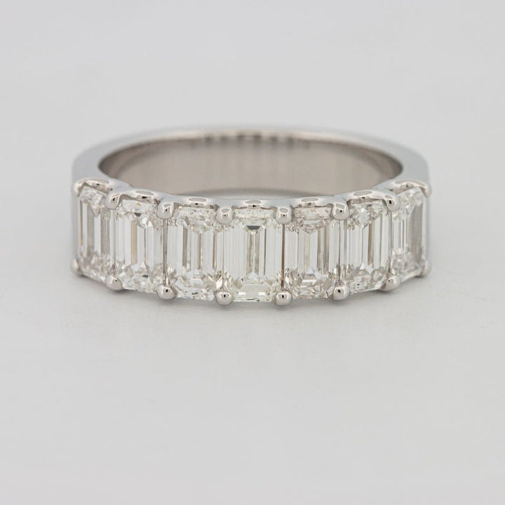 7 Half Emerald Floating Eternity Ring (LG) - ZIZOV DIAMONDS