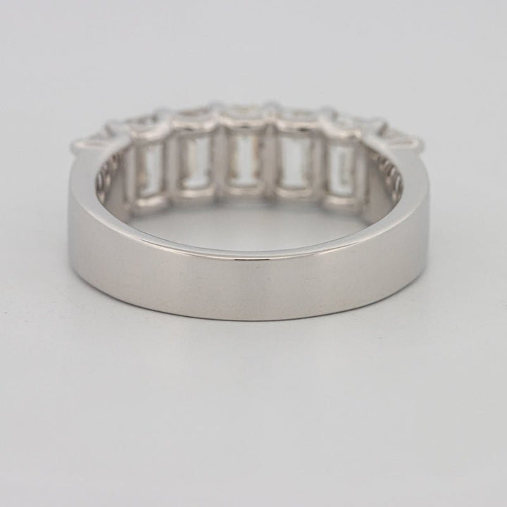 7 Half Emerald Floating Eternity Ring (LG) - ZIZOV DIAMONDS