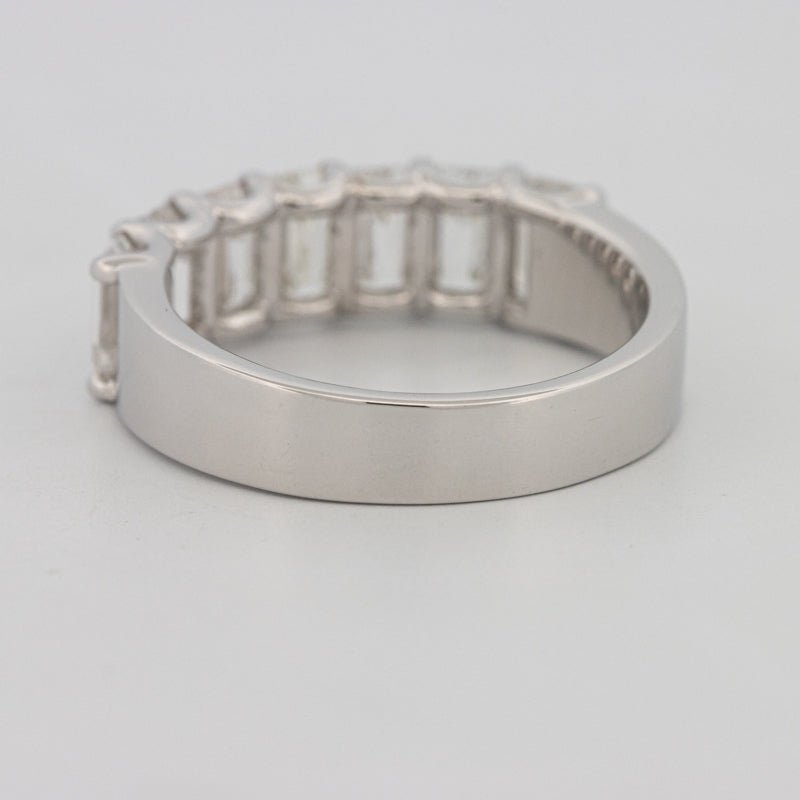 7 Half Emerald Floating Eternity Ring (LG) - ZIZOV DIAMONDS