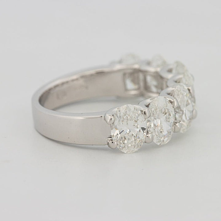 7 Half Oval Floating Eternity Ring (LG) - ZIZOV DIAMONDS