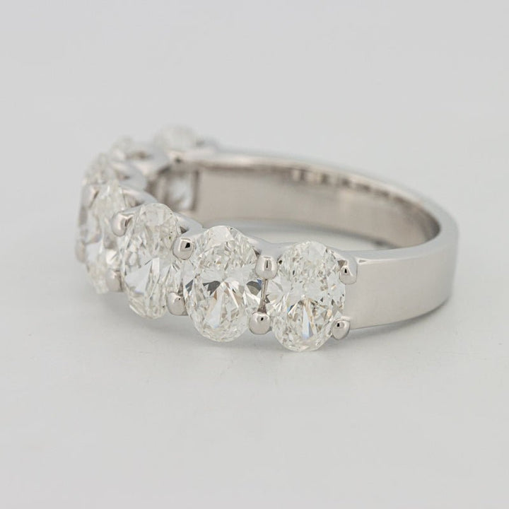 7 Half Oval Floating Eternity Ring (LG) - ZIZOV DIAMONDS