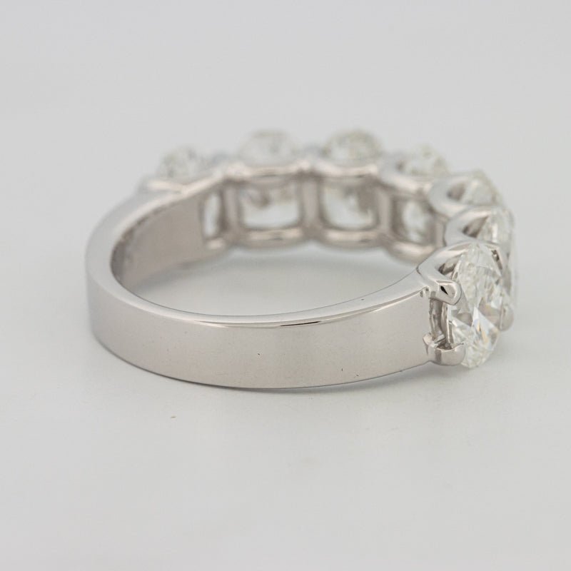 7 Half Oval Floating Eternity Ring (LG) - ZIZOV DIAMONDS