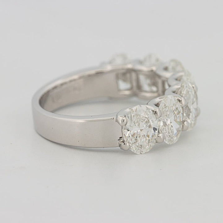 7 Half Oval Floating Eternity Ring (LG) - ZIZOV DIAMONDS