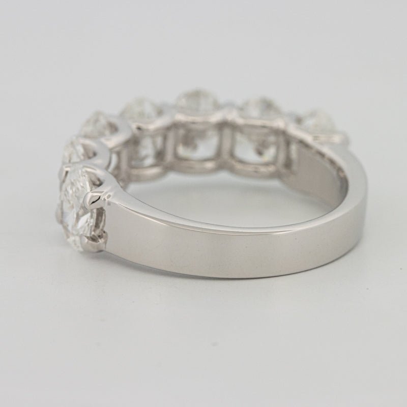 7 Half Oval Floating Eternity Ring (LG) - ZIZOV DIAMONDS