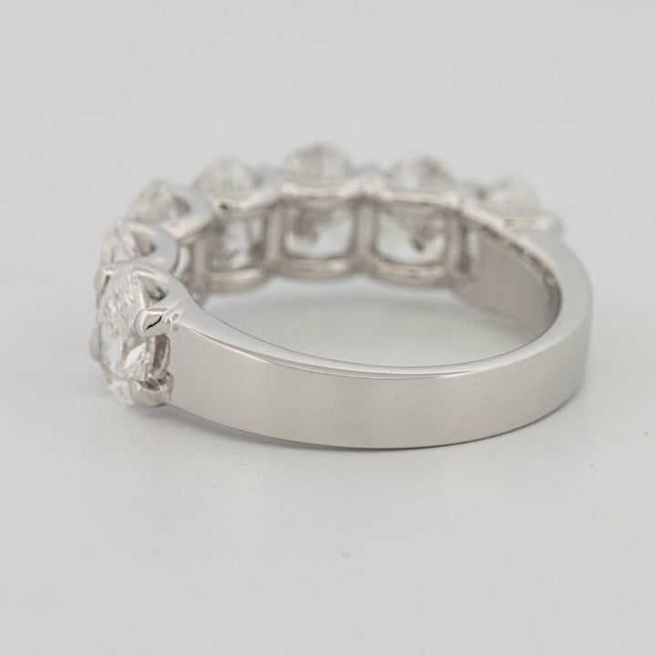 7 Half Oval Floating Eternity Ring (LG) - ZIZOV DIAMONDS