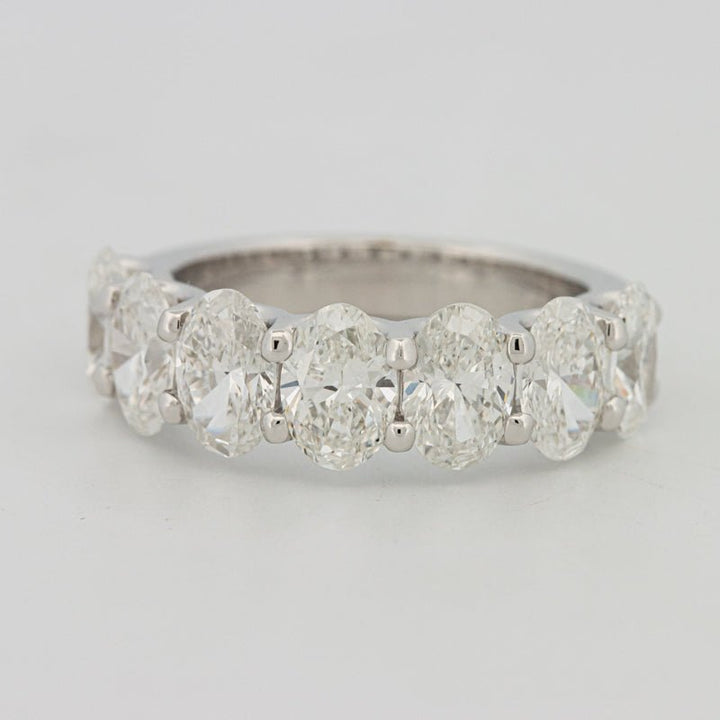 7 Half Oval Floating Eternity Ring (LG) - ZIZOV DIAMONDS
