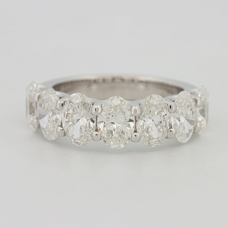 7 Half Oval Floating Eternity Ring (LG) - ZIZOV DIAMONDS