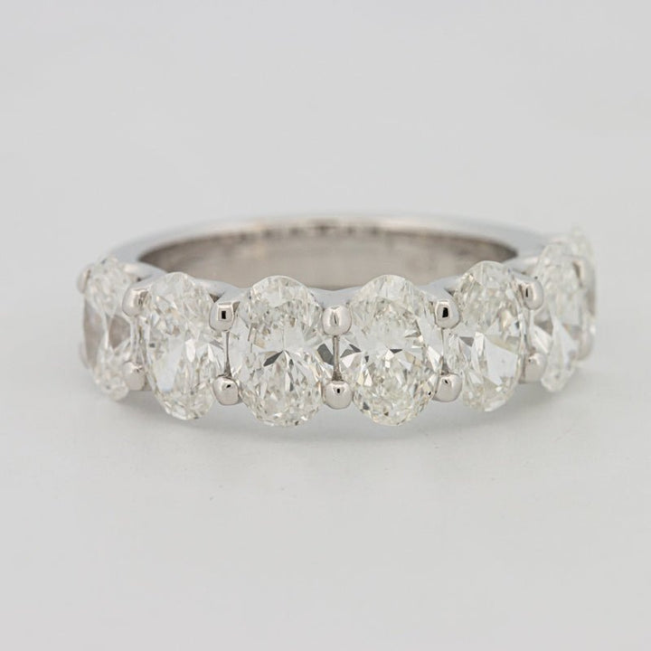 7 Half Oval Floating Eternity Ring (LG) - ZIZOV DIAMONDS