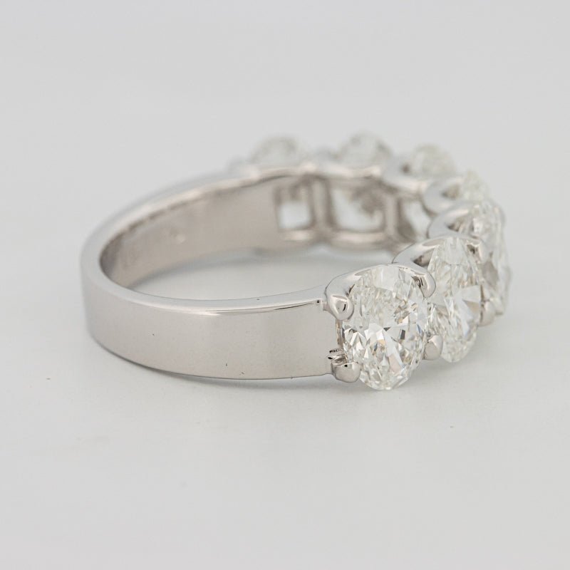 7 Half Oval Floating Eternity Ring (LG) - ZIZOV DIAMONDS