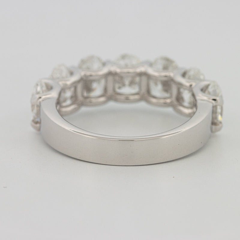 7 Half Oval Floating Eternity Ring (LG) - ZIZOV DIAMONDS