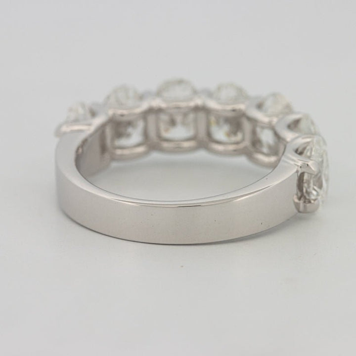 7 Half Oval Floating Eternity Ring (LG) - ZIZOV DIAMONDS