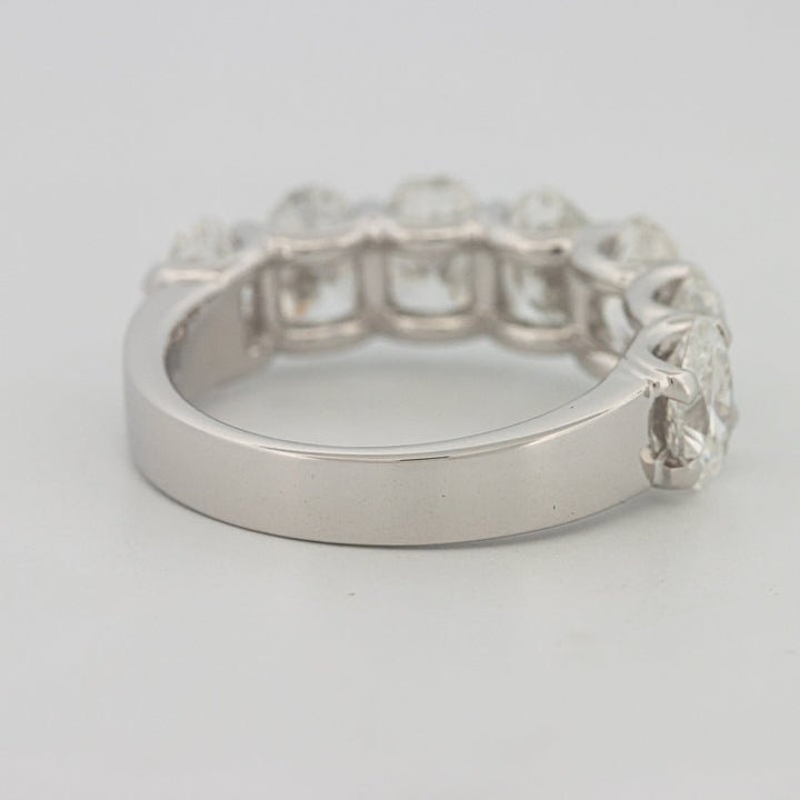 7 Half Oval Floating Eternity Ring (LG) - ZIZOV DIAMONDS