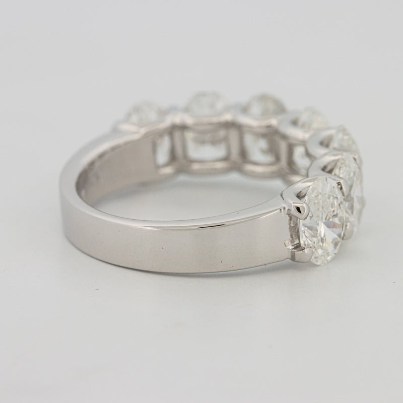 7 Half Oval Floating Eternity Ring (LG) - ZIZOV DIAMONDS