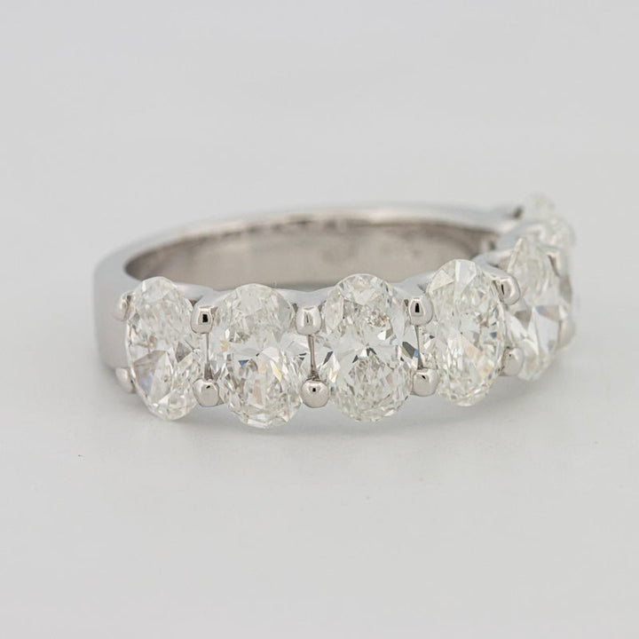 7 Half Oval Floating Eternity Ring (LG) - ZIZOV DIAMONDS