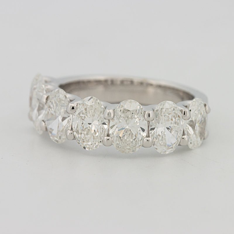 7 Half Oval Floating Eternity Ring (LG) - ZIZOV DIAMONDS