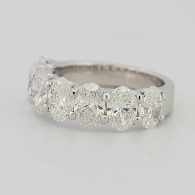 7 Half Oval Floating Eternity Ring (LG) - ZIZOV DIAMONDS