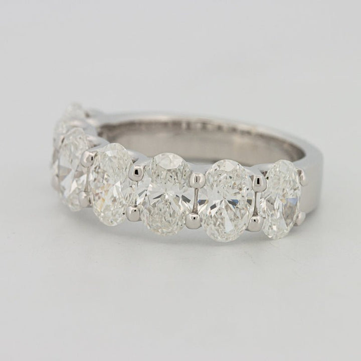 7 Half Oval Floating Eternity Ring (LG) - ZIZOV DIAMONDS