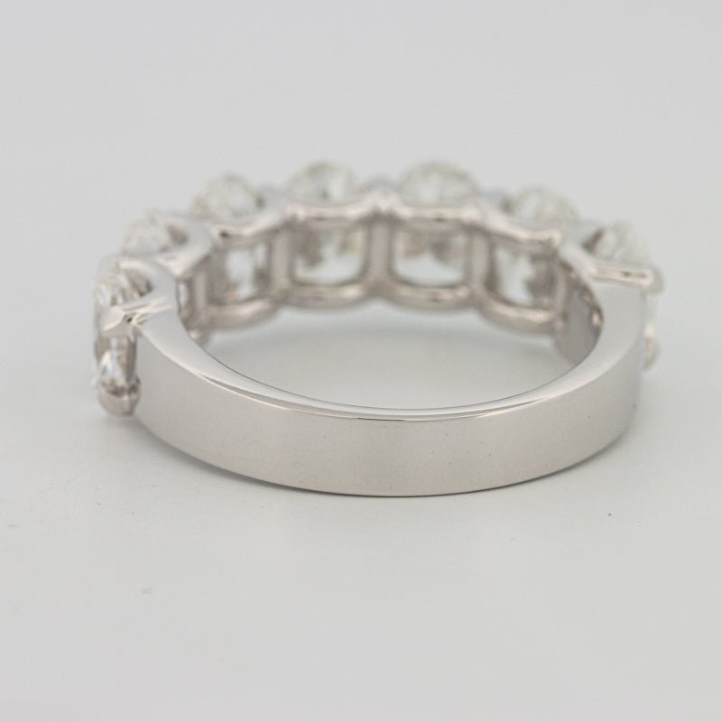 7 Half Oval Floating Eternity Ring (LG) - ZIZOV DIAMONDS