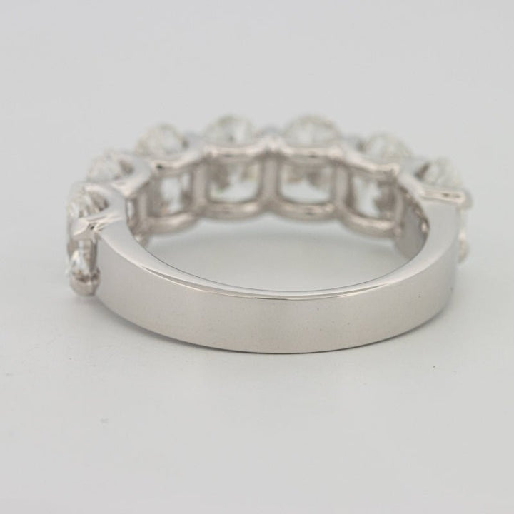 7 Half Oval Floating Eternity Ring (LG) - ZIZOV DIAMONDS