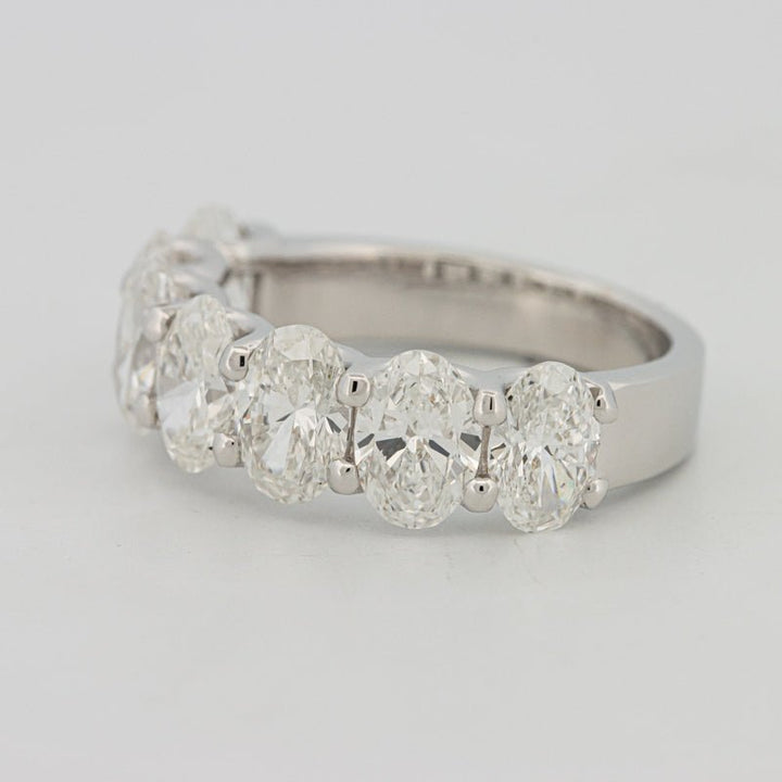 7 Half Oval Floating Eternity Ring (LG) - ZIZOV DIAMONDS