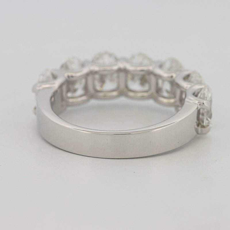 7 Half Oval Floating Eternity Ring (LG) - ZIZOV DIAMONDS