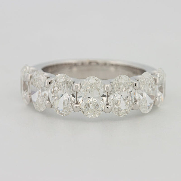 7 Half Oval Floating Eternity Ring (LG) - ZIZOV DIAMONDS