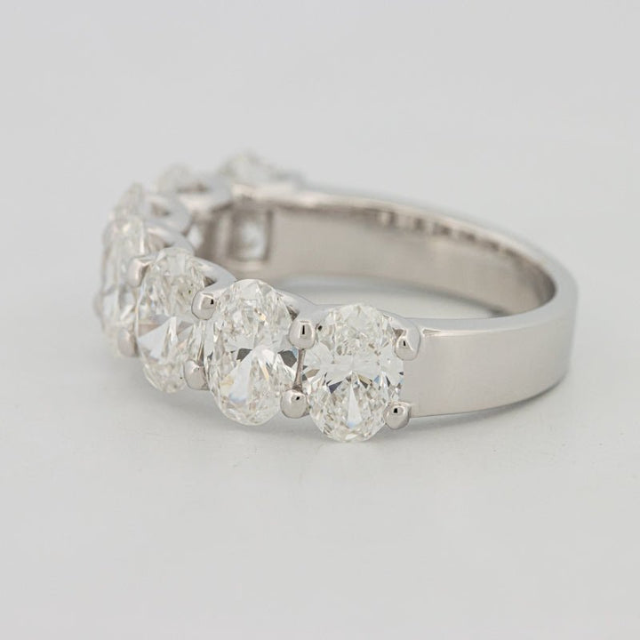 7 Half Oval Floating Eternity Ring (LG) - ZIZOV DIAMONDS