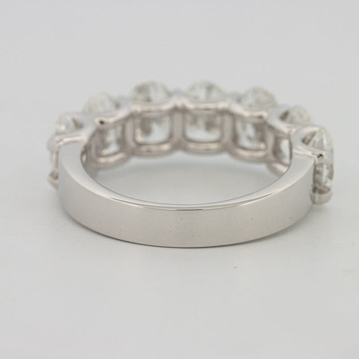 7 Half Oval Floating Eternity Ring (LG) - ZIZOV DIAMONDS