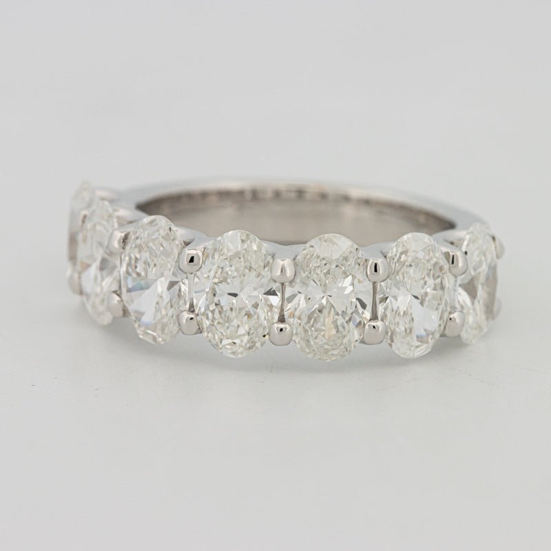 7 Half Oval Floating Eternity Ring (LG) - ZIZOV DIAMONDS