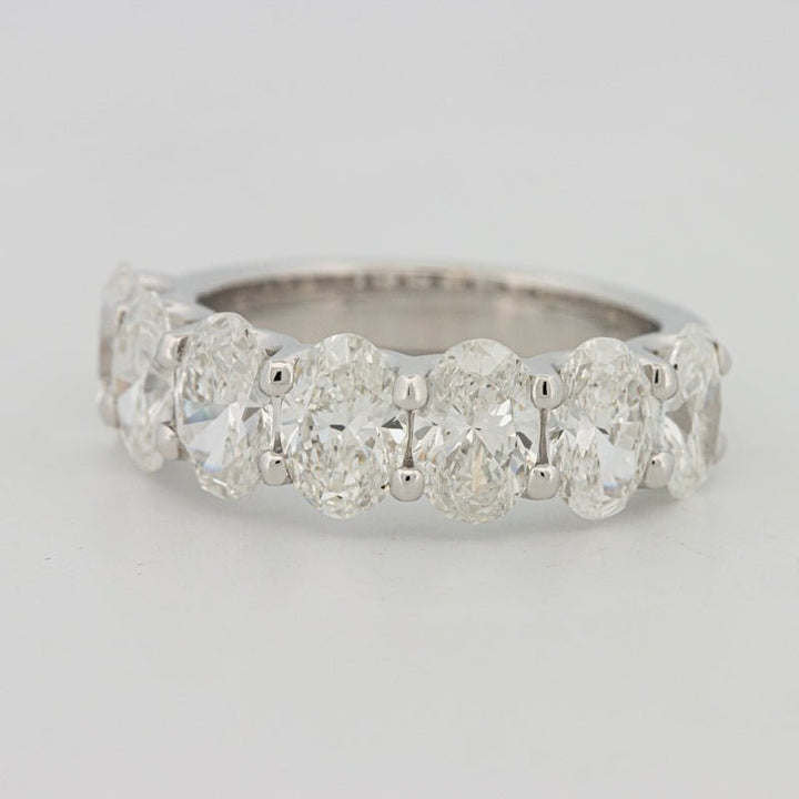7 Half Oval Floating Eternity Ring (LG) - ZIZOV DIAMONDS