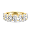 7 Half Oval Floating Eternity Ring (LG) - ZIZOV DIAMONDS