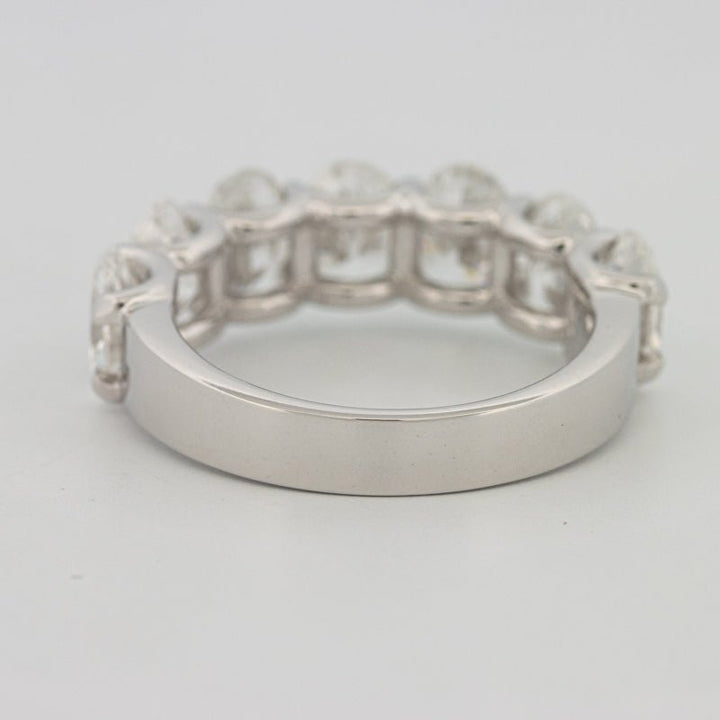 7 Half Oval Floating Eternity Ring (LG) - ZIZOV DIAMONDS