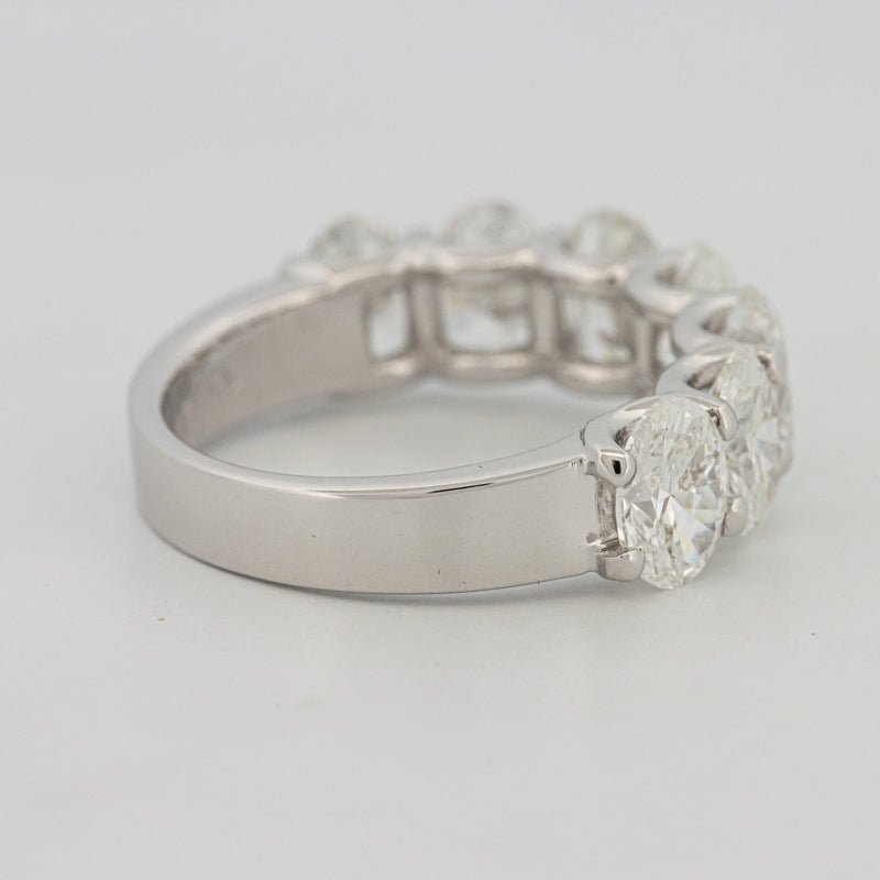 7 Half Oval Floating Eternity Ring (LG) - ZIZOV DIAMONDS