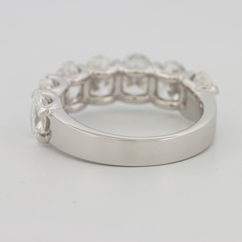 7 Half Oval Floating Eternity Ring (LG) - ZIZOV DIAMONDS
