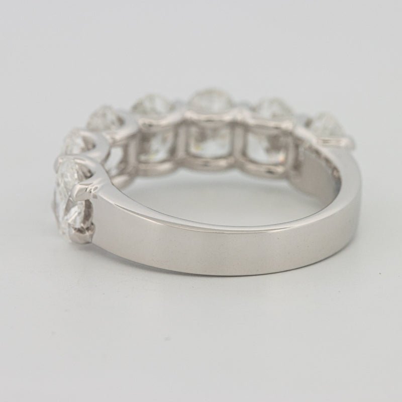 7 Half Oval Floating Eternity Ring (LG) - ZIZOV DIAMONDS